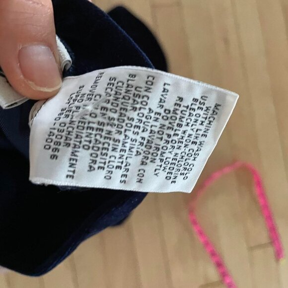 Vintage Y2K Navy Velvet Babydoll Mini Dress XS-S Goth Holiday NYE Grunge 90s - Picture 5 of 6